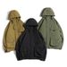 "Streetwear Utility Jacket – Unisex Nylon Cargo Coat With Detachable Hood For Urban Exploration"_viptrois.com