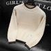 Men's Clothing Autumn And Winter Half Turtleneck Sweater Men's Versatile Trendy Loose Knit Sweater Lazy Sweater Warm Bottoming Shirt_viptrois.com