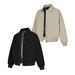 ARES Spring American Style Regular Shoulder Melad PU Leather Jacket With Lightning Embroidery And Metal Accessories For_viptrois.com