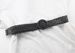 The new Korean version of cotton and hemp wind woven belt women's round wooden buckle dress gown decoration belt_viptrois.com