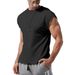 Men's Summer New Sleeveless Youth Casual Loose Solid Color Thin Vest T-Shirt For Men_viptrois.com