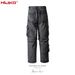 men's and women's autumn and winter urban zipper two-way functional straight trousers changeable mid-pants multi-pocket jeans_viptrois.com