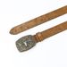 Cross-border Western Denim belt cow head big plate buckle Retro Youth Retro men's and women's punk leather Street Belt_viptrois.com
