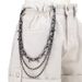 Hip-hop Punk Metal Rivets Stage Performance, Multi-layer Waist Chain Outfit, Jeans Accessories_viptrois.com
