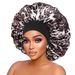 large printed sleeping cap Leopard print hair cap bonnet Elastic wide brim beauty chemotherapy cap_viptrois.com