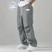 Men's Quick-Dry Outdoor Casual Pants With Stripes, Breathable Straight Leg Trousers For Sports And Daily Wear_viptrois.com