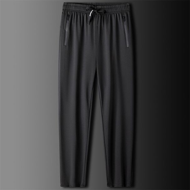 Spring And Autumn Middle-aged Korean Straight-leg Sweatpants Loose Fit Sports Thin Casual Long Pants For Men Dad Style_viptrois.com
