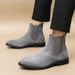 Men's Winter Chelsea Boots High Top Pointed Toe Ankle Boots Fashion Casual Slip-On Martin Boots For Big Size (38-48)_viptrois.com