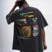 Men's Clothing National Trend Style Letter Printing Men's Pullover Washed Short Sleeved Printed T Shirt Wholesale Wish_viptrois.com