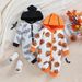Foreign Trade Children's Clothing Halloween Baby Jumpsuit Autumn New Pumpkin Long Sleeved Hooded Boy's Romper Baby Clothing_viptrois.com