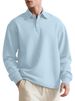 Tactile Jacquard Polo Shirt – Men’s Textured Long-Sleeve Button-Up (Minimalist, Breathable Polyester, Relaxed Fit, S-3XL, Elevated Basics)_viptrois.com