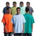Trend Brand Small Neckline Solid Color 240G Cotton Cover Silk Cool Short Sleeve Loose Basic T-Shirt_viptrois.com