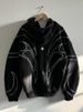 New Embroidered Loose Sweater Men's And Women's Same Street Hip-hop Personalized Double-ended Zipper Design_viptrois.com