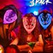 Halloween Venom Luminous Mask Movie Horror And Bizarre Full Face LED Mask Prop_viptrois.com
