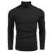 Loom 2023 New Foreign Trade Simple Men's Knitted High Neck Autumn Winter European And American Long Sleeve Pullover Sweater_viptrois.com