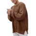 Men's Streetwear Knit Sweater – Thick Polyester Crewneck Pullover With Ribbed Hem (M-XXL, 5 Colors) | Oversized Long Sleeve Winter Top_viptrois.com