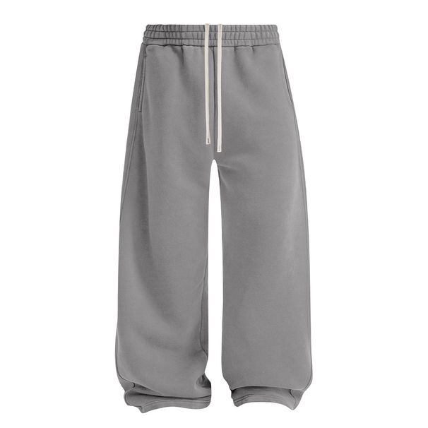 Vintage American-Style Fleece-Lined Pants – Wax Dye Casual Trousers (Straight/Cropped Wide-Leg) For Men & Women_viptrois.com