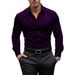 Men's Clothing Spring And Autumn Men's Shirt Youth Breathable Formal Wear Anchor Print Thin Men's Long Sleeved Shirt_viptrois.com