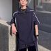 Men's Ice Silk Sun Protection Half Zip Short-Sleeved T-Shirt And Shorts Set Cool Stylish Summer Outfit Relaxed Casual Feel_viptrois.com
