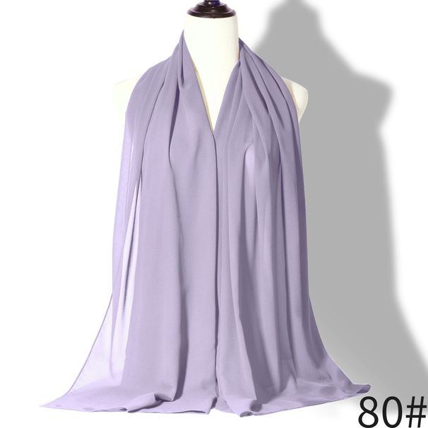 295 Colors Pearl Chiffon Bubble Scarf – Lightweight Gauze Long Headscarf For Women (Four Seasons, Versatile Styling)_viptrois.com
