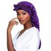 New Long Tube Satin Sleep Hair Care Cap With Bow Tie Headband_viptrois.com