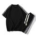 Summer Sports Set Couple Matching Men's And Women's Short Sleeve Two-Piece Set Breathable Trendy Clothing With Printable Logo_viptrois.com