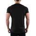 Muscle Fitness Short-sleeved Foreign Trade Cross-border Bodybuilding Slim-fit T-shirt, Shoulder-plugged Elastic Top, Running Casual Training Clothes_viptrois.com