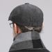 Spring Autumn Winter Herringbone Octagonal Elastic Beret Men's Painter Newsboy Hat_viptrois.com