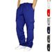 "Men's Tactical Cargo Pants With 6-Pocket Design - Breathable Stretch Work Pants For Outdoor Hiking & Daily Wear (Black/Gray)"_viptrois.com