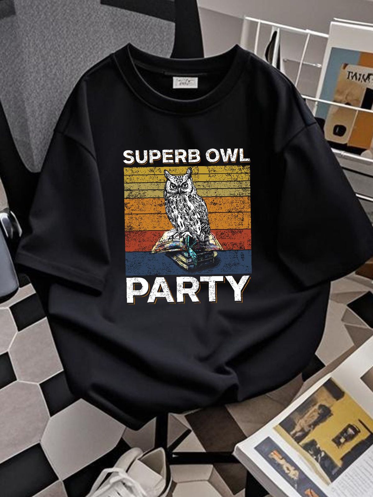 Superb Owl Party What We Do In The Shadows Lover Vintage T Shirt Fashion Stylish Breathable Graphic Slightly Unisex Comfortable Streetwear_viptrois.com