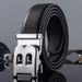 VOOTHOST Men's Belt Business Casual B Automatic Buckle Leather Two-layer Cowhide All-match Suit Belt for Men F0128_viptrois.com