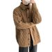 Loom European And American High Street Mature Style Men's Cardigan Autumn Winter Casual Loose Turn-Down Collar Knitwear_viptrois.com