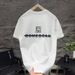 2025 Summer New Men's Short-sleeved Back Letter Printing Round Neck Trendy Half-sleeved Slim-fitting Casual Handsome T-shirt_viptrois.com
