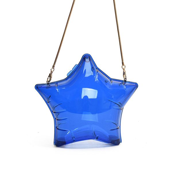Women's Clutches Bags Cute And Compact Five-pointed Star Fashion Bag, Women's Solid-color Dinner Bag, Chain Single-shoulder Crossbody Bag_viptrois.com