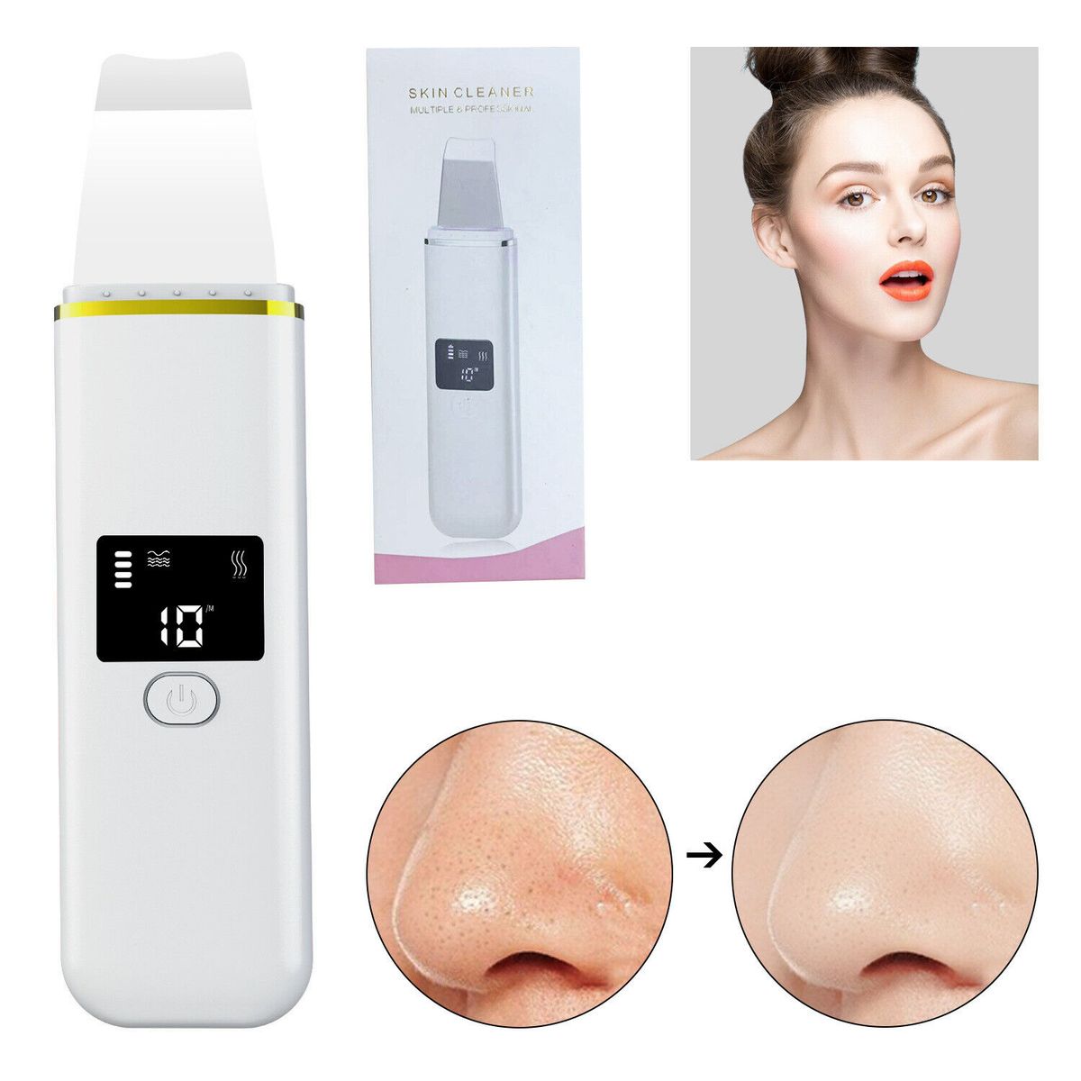 Skin Scrubber Blackhead Peeling Remover Facial Pore Deep Face Cleaner Spatula_viptrois.com