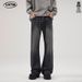 Men's Clothing Vintage American Style Bamboo Knot Flared Jeans For Men & Women | High Street Vibe Casual Pants | Black & Retro Blue | S-3XL_viptrois.com
