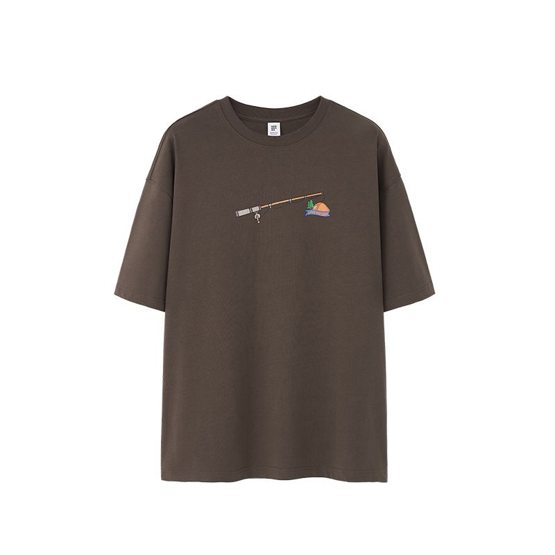 Men's Clothing Men's Wear | Foaming 3D Printed T Shirt 2025 New Product 265G Heavy Fashion Brand Loose Personality Round Neck Short Sleeve_viptrois.com