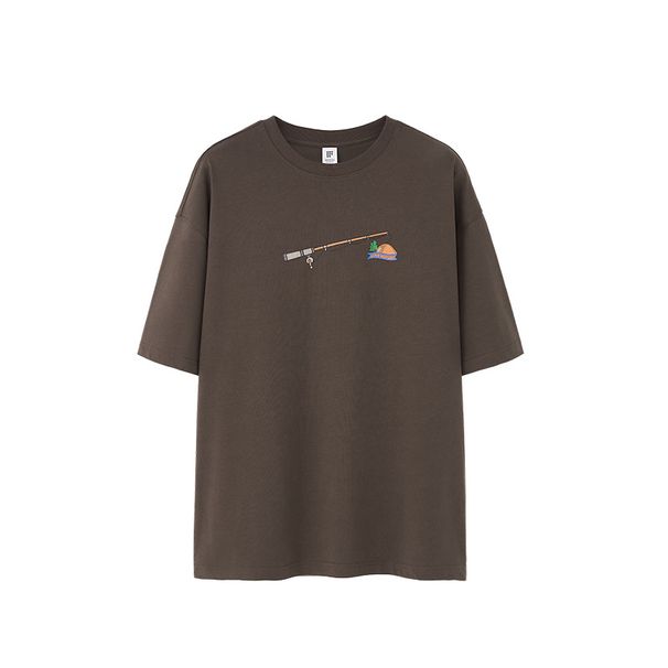 Men's Clothing Men's Wear | Foaming 3D Printed T Shirt 2025 New Product 265G Heavy Fashion Brand Loose Personality Round Neck Short Sleeve_viptrois.com