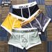 Pulse Factory Direct Sale Summer Ice Silk Boxer Underwear Men's Four-Corner Briefs Week Trendy Breathable Multi-Color Pants_viptrois.com
