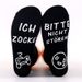 All-cotton mid-tube casual sports socks Creative letter non-slip adhesive floor socks sole_viptrois.com