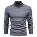 Autumn/Winter Men's New Bottom Slim Fit High Neck Casual Knitted Sweater_viptrois.com