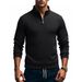 Men's Clothing Winter Foreign Trade Men's Half Zipper Stand Collar Long Sleeve Sweatshirt Daily All Match Fitness European And American Sweatshirt_viptrois.com