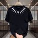Men's Clothing Heavy Cotton Short Sleeved T Shirts Summer Trendy Loose Versatile Tops_viptrois.com