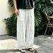 Summer Lyocell Tencel Linen Pants for Men Wide Leg Casual Breathable Long Trousers Cotton Blend Comfortable Fit_viptrois.com