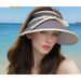 Sunscreen Sweet Summer Strap, Bow, Empty Top Small Face, Cycling Hat, Beach Sun Hat_viptrois.com
