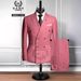 Men's Clothing Large Size Double Breasted Suit Men's Wedding Dress Groomsmen Suit Two Piece Suit_viptrois.com