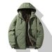 Medium And Long Hooded Jacket, Cotton-padded Jacket, Warm Cotton-padded Thickened Cotton-padded Jacket, Fashionable Cotton-padded Jacket._viptrois.com