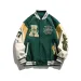 Baseball Mens: Retro Varsity Style Flocked Letter Jacket - Trendy Loose Fit For Spring/Autumn_viptrois.com
