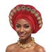 hot selling diamond heavy duty bright silk layered strap hat Nigerian wedding party Baotou hat African hat_viptrois.com
