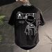2025 Summer Printed Pure Cotton Half Casual High-end Men's Short Sleeved Tailcoat T-shirt, Trendy Brand Versatile Top T_viptrois.com